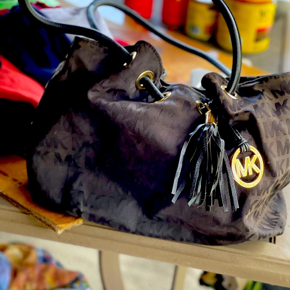 Black and Gold Mk tote